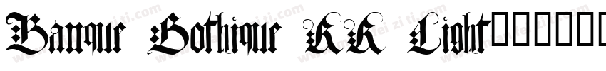 Banque Gothique RR Light字体转换